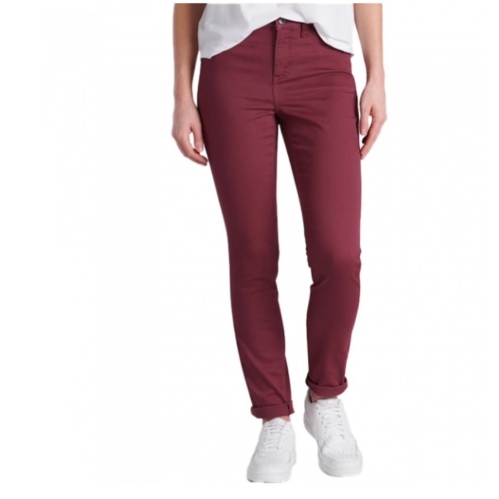 Kuhl KONTOUR SKINNY Pants Barberry Red Women's Size 10 x 30 Stretch Jean Style